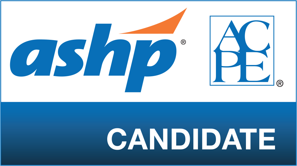 The logo for ASHP Candidates of the ACPE